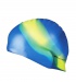 ABSTRACT-Plavecká čepice silikonová modrá se žlutým pruhem
