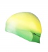 ABSTRACT-Plavecká čepice silikonová žlutá se zeleným okrajem
